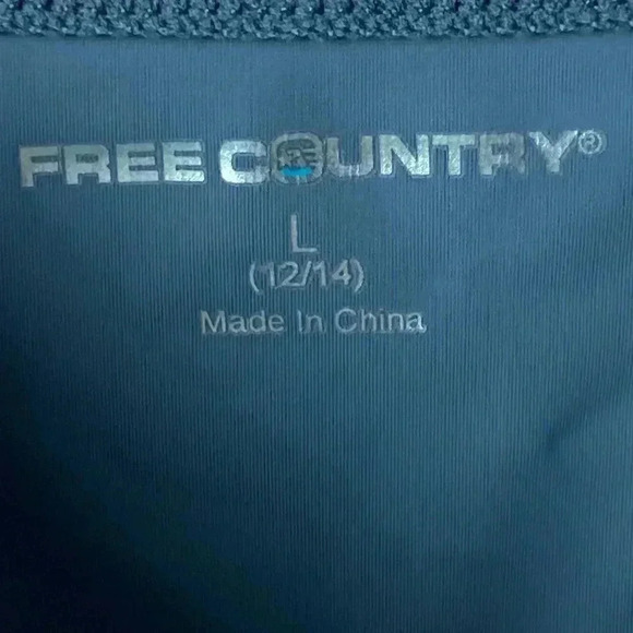 NWT FREE COUNTRY WO SIZE LARGE SWIM TOP SEAFOAM GREEN GRAY PADDED BRA ADJ STRAPS - Picture 7 of 12